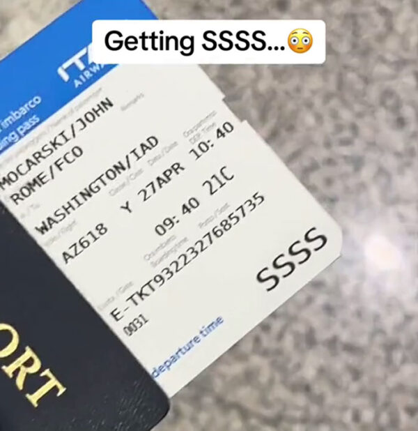 Kód SSSS na letenke – dodatočná bezpečnostná kontrola