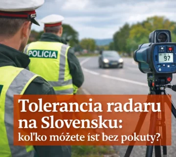 Tolerancia radaru na Slovensku pri meraní rýchlosti, policajný radar 97 km/h